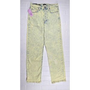 Wild Fable High Rise 90s Straight Green Acid washed Size 6